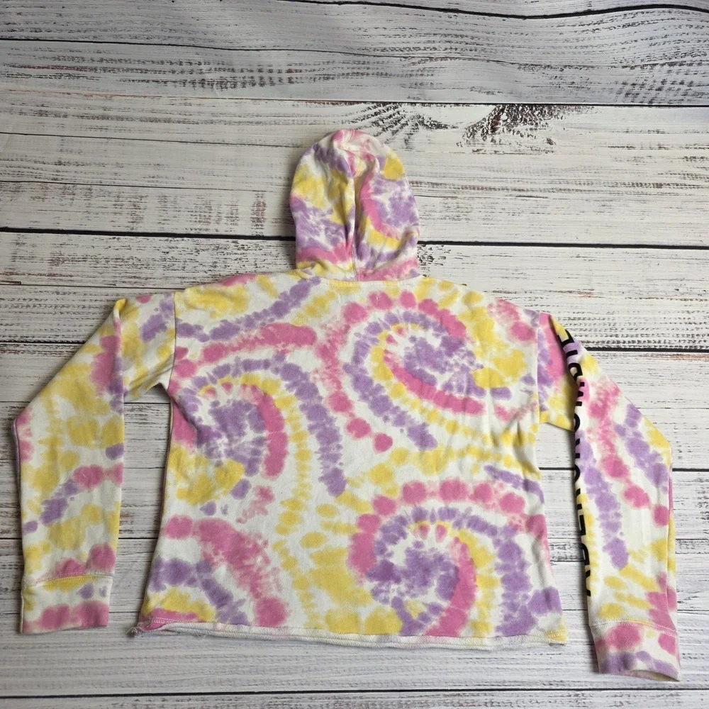Abercrombie & Fitch Girl Juniors 11/12 Active Hoodie Sweatshirt‎ Light Tie Dye